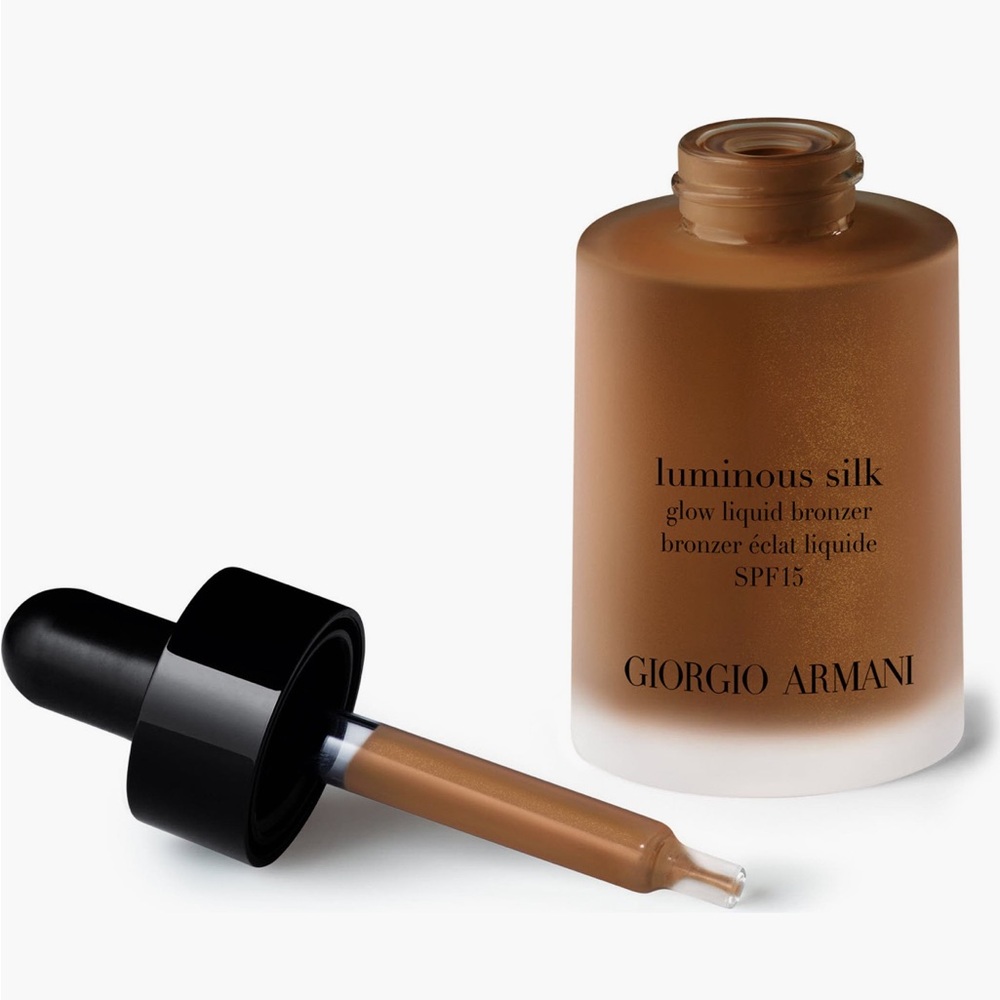 New in box Giorgio Armani Luminous Silk Glow Bronzer serum SPF15 SHADE 110 tan - Picture 3 of 5
